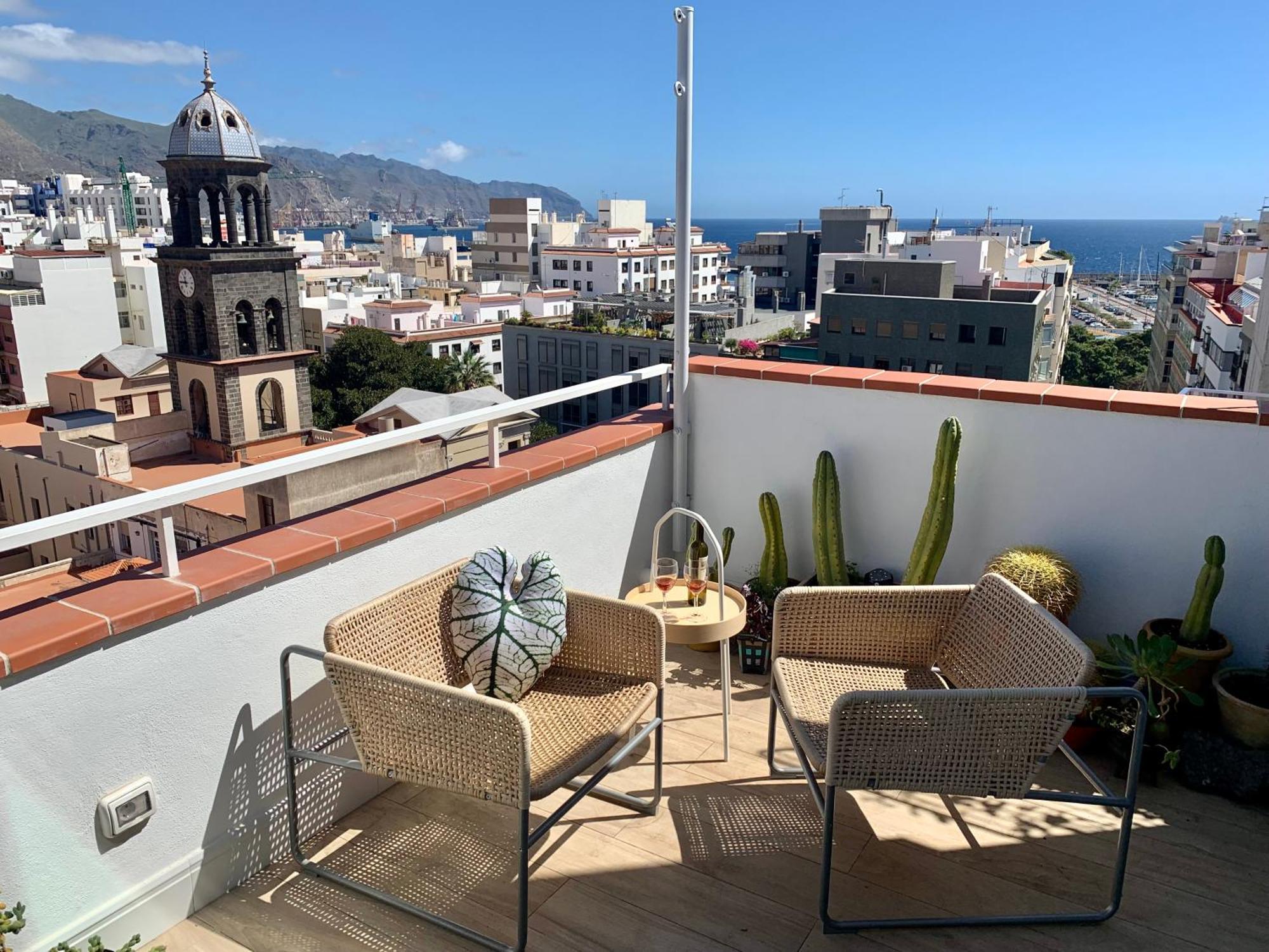 Atico Con Terraza, Vistas Panoramicas Y Parking Appartement Santa Cruz de Tenerife Buitenkant foto