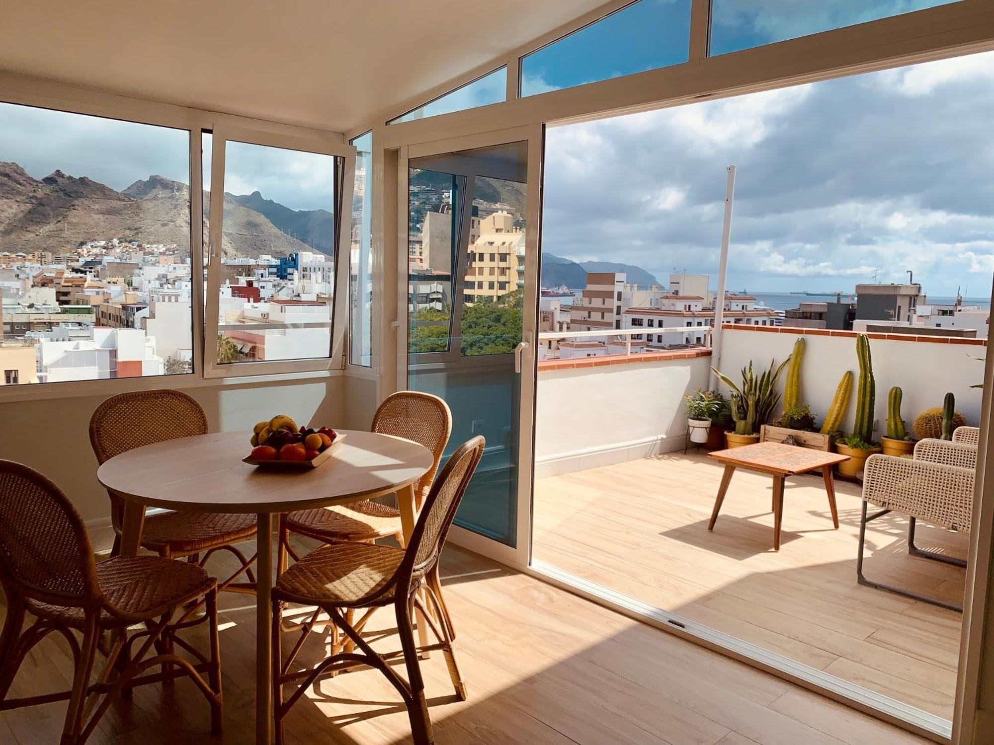 Atico Con Terraza, Vistas Panoramicas Y Parking Appartement Santa Cruz de Tenerife Buitenkant foto